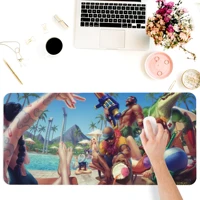 computer office keyboards accessories mousepad square anti slip desk pad games supplies lol summer pool party large coaster mats