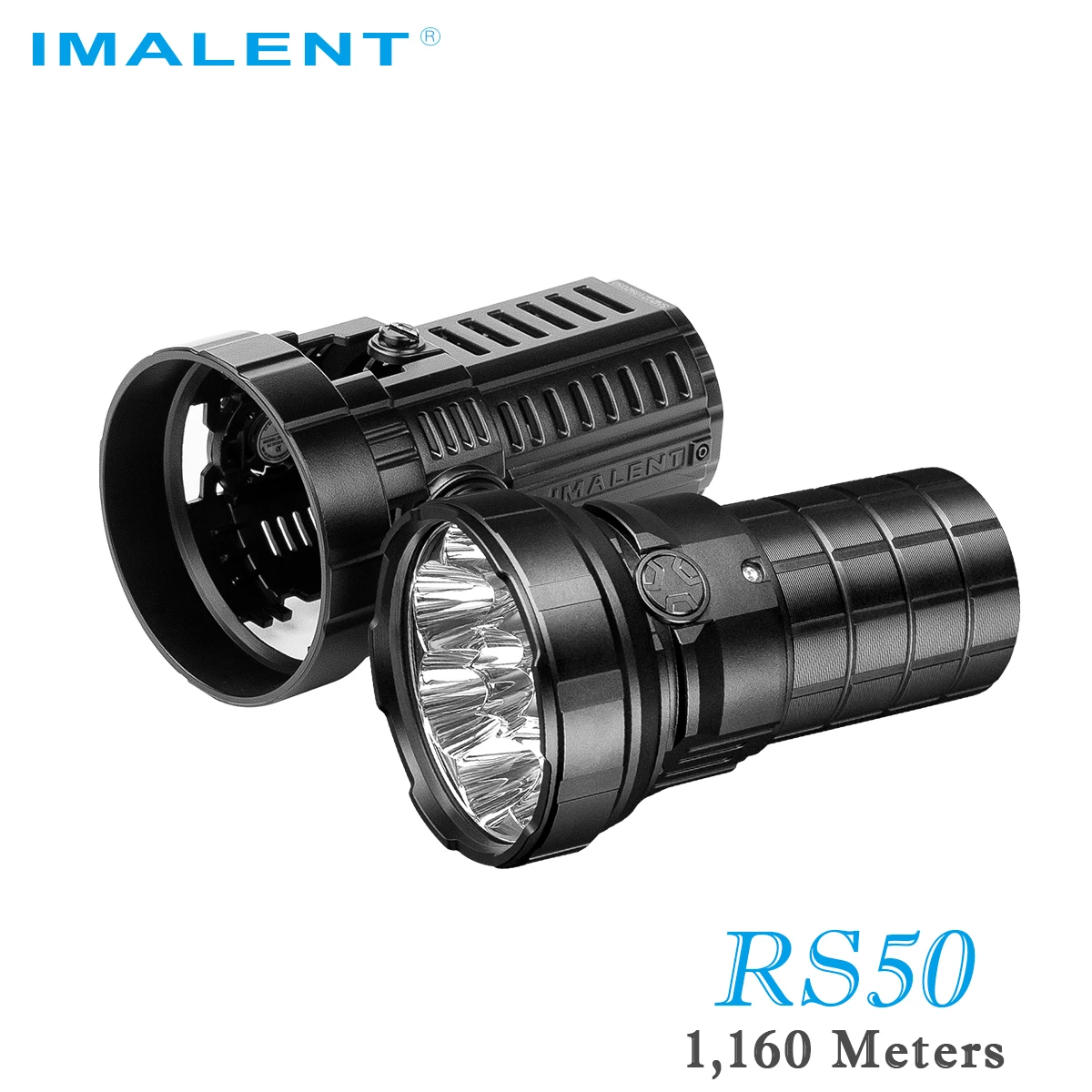 IMALENT RS50 High Bright Powerful Flashlight 20000 Lumens CREE XHP50.3 HI LED 1160 Meters Outdoor Searching Powerful Lantern