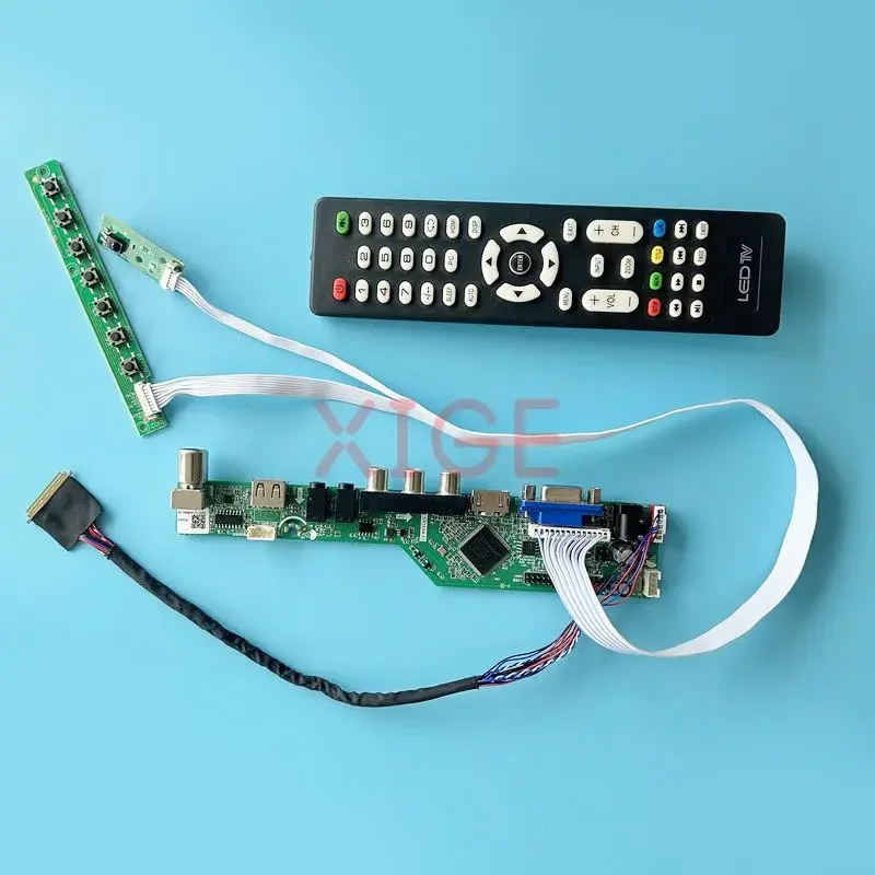 Плата драйвера ЖК-контроллера подходит для HB156WX1 HT156WXB NT156WHM VGA + HDMI AV USB комплект