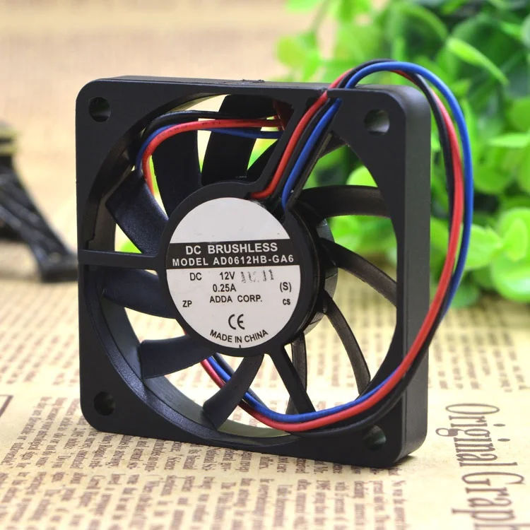 

Совершенно новый оригинальный 6010 DC12V 0.25A AD0612HB-GA6 6 см 3-проводной охлаждающий вентилятор