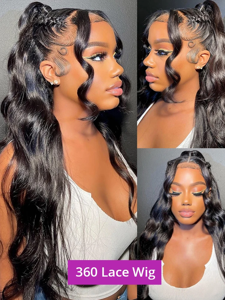 Парик женский из натуральных волос 30 дюймов 360 HD