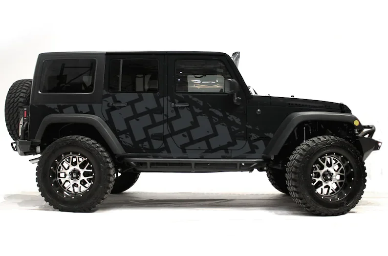 Наклейка на автомобиль Jeep Decal | Набор графических боковых треков шины Наклейки