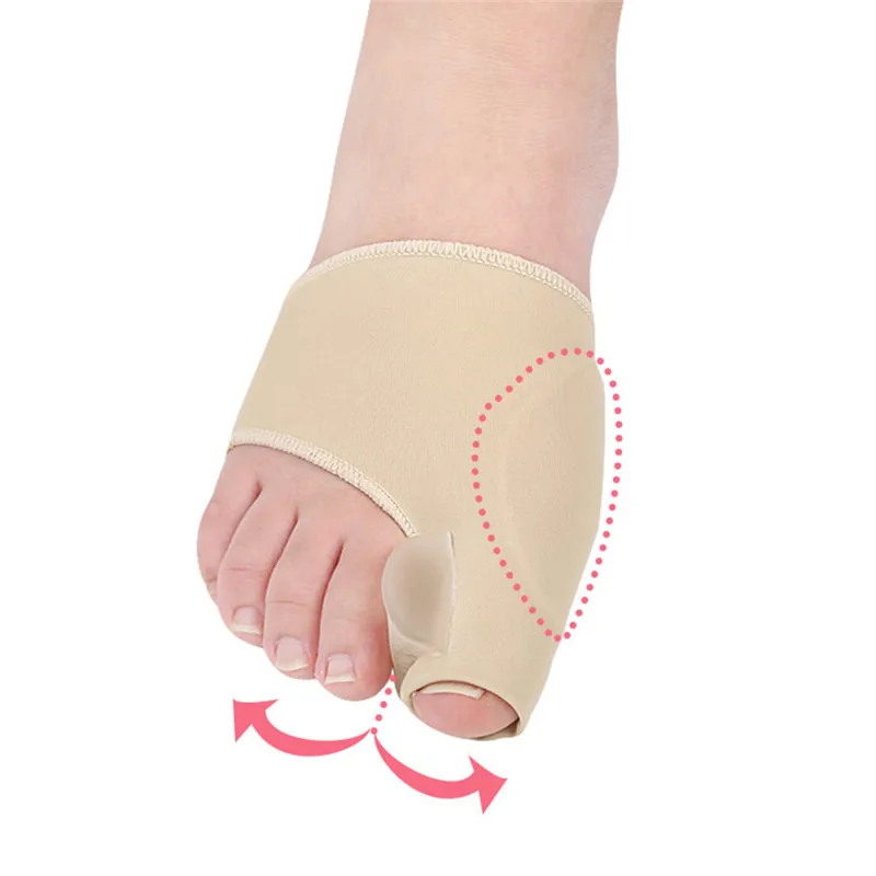 

2Pcs Feet Care Big Toe Hallux Valgus Corrector Orthotics Bone Thumb Adjuster Correction Pedicure Socks Bunion Straightener