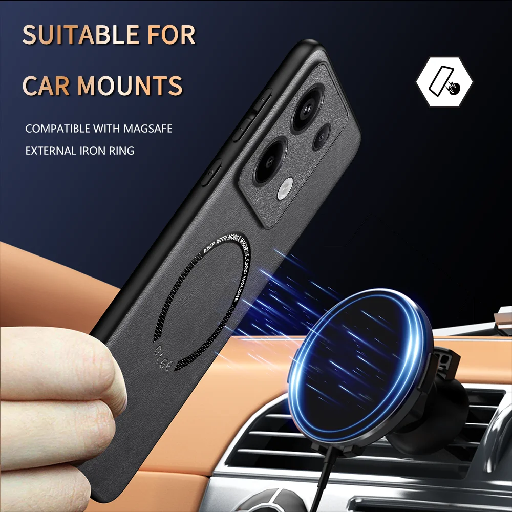 Роскошная искусственная кожа для Redmi Note 13 Pro Plus силиконовый чехол 4G телефон 13C