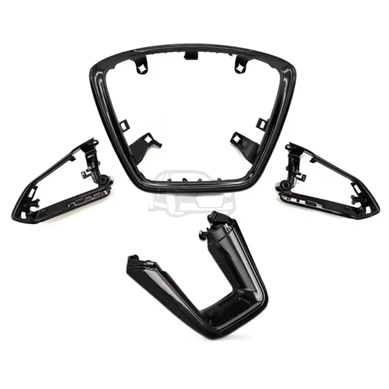 

Набор из 4 предметов рамы рулевого колеса, подходящих для Audi A6, A7, C8, рекламные рамы кнопок, аксессуары для рулевого управления, автомобильные аксессуары