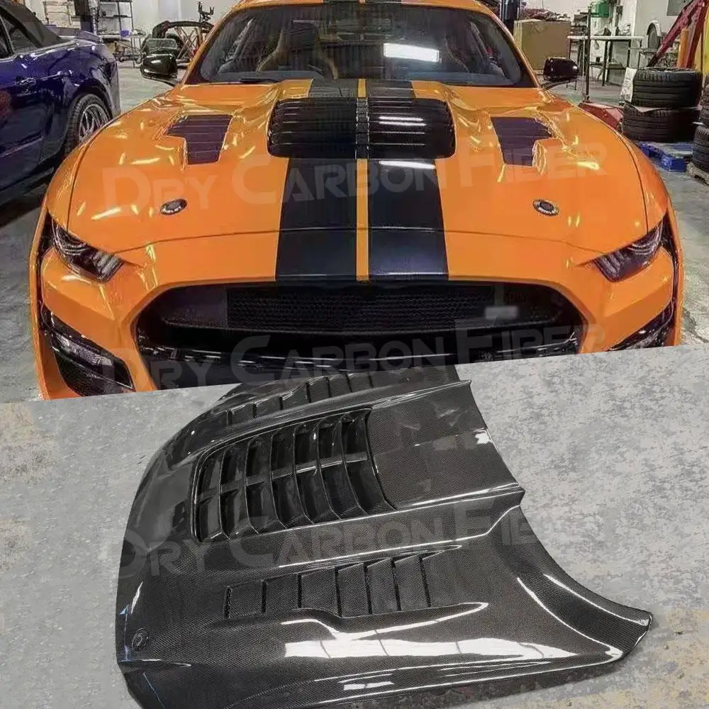 Engine Hood Cover Accessorise For Ford Mustang 2015 2016 2017 Mp Style Car Engine Hood Bonnet
