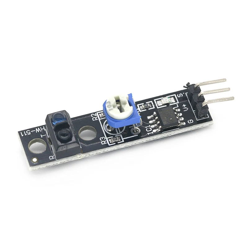 TCRT5000 Infrared Reflection Sensor Line Track Module Digital Switch Output LM393 Comparator 3.3V With Potentiometer Adjustable |