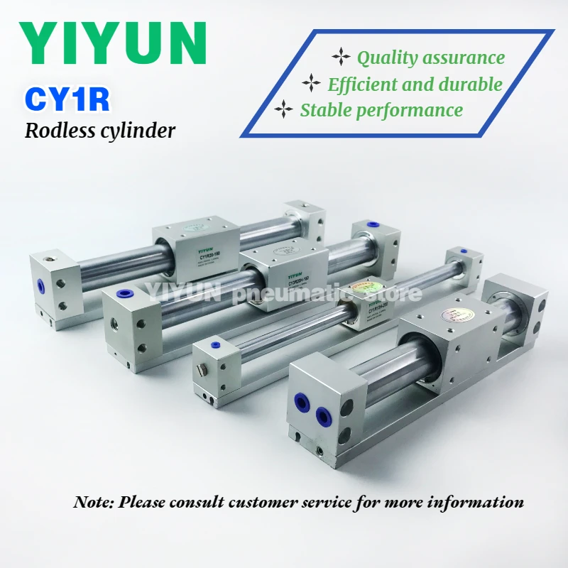 

CY1R15 CY1R20 CY1R25 CY1R32 CY1R40 CY1R50 CY1R63-100 200 300 400 500 600 700 800 900 1000 SMC type Rodless air cylinder CY1R