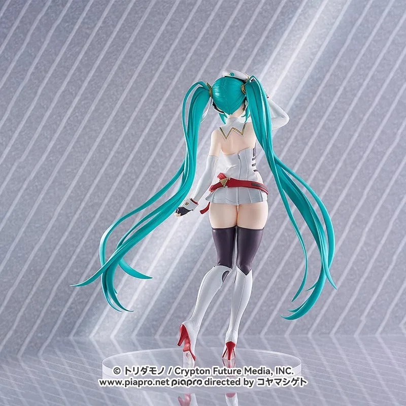 Фото В наличии оригинальная GSR GSC POP UP PARADE Hatsune Miku RACING MIKU 2023Ver 17 см анимационная модель персонажа игрушки подарки №4