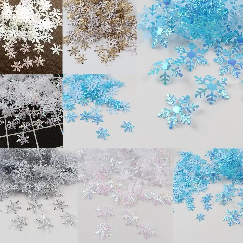 

Christmas Winter Snowflakes Confetti Decor for Snowflake Themed Birthday Party