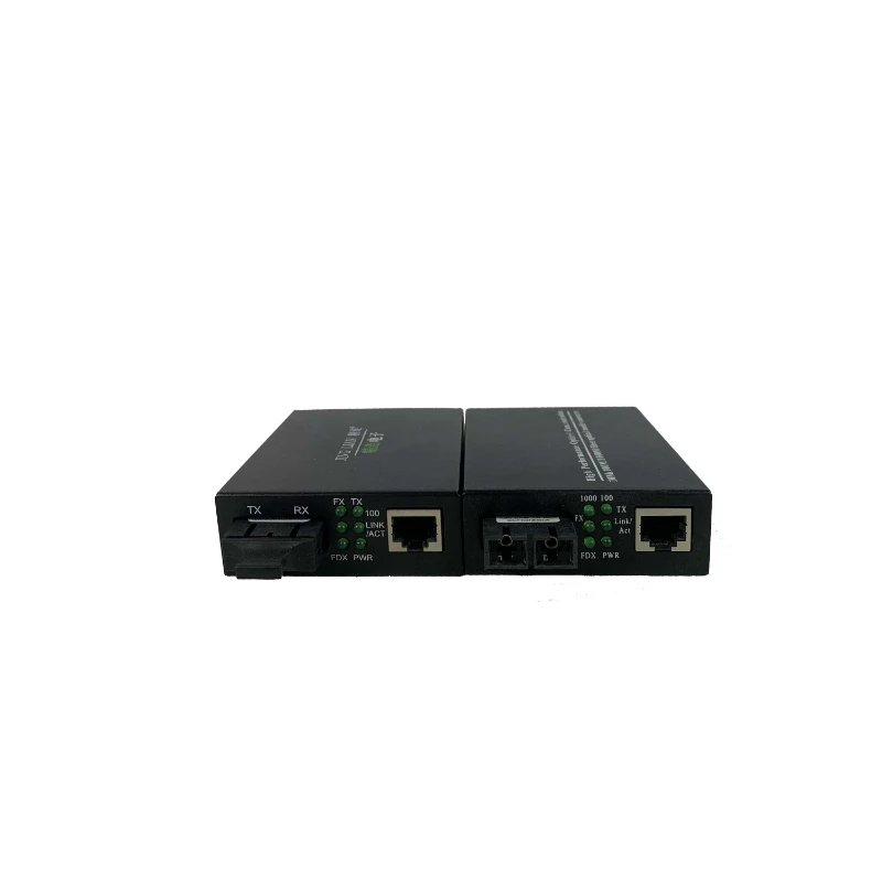 

1 Pair 1000Mbps NETLINK Gigabit SC Port 3KM HTB-GS-03 AB Fiber Optic Media Transceiver Converter with 5V 2A Power Adapter