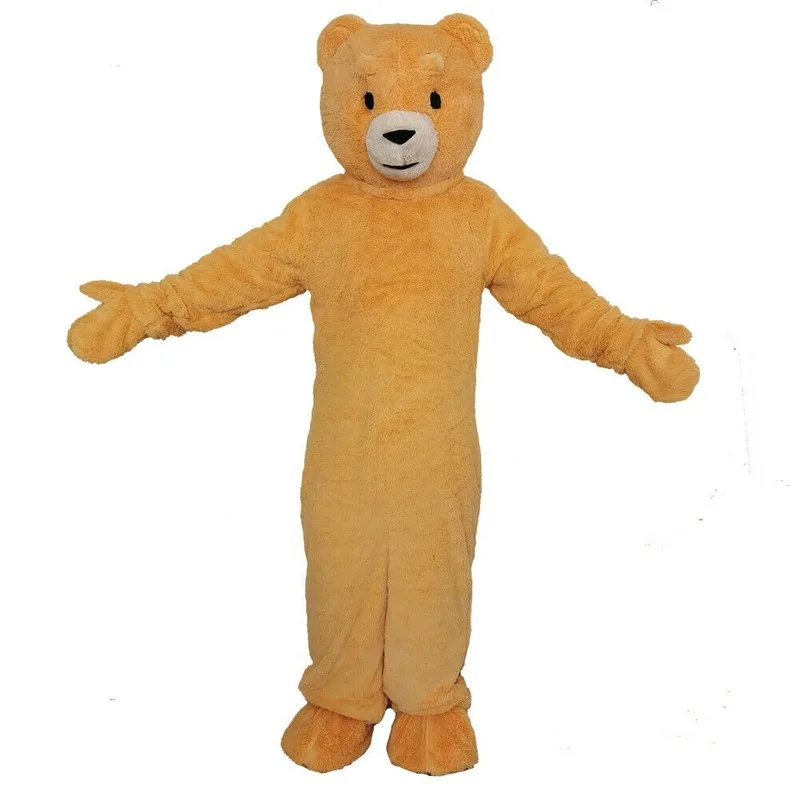 

Yellow Bear Mascot Costume Suit Cosplay Outfit Furry Suits Party Game Fursuit Cartoon Dress Carnival Halloween Xmas Ad Clothes
