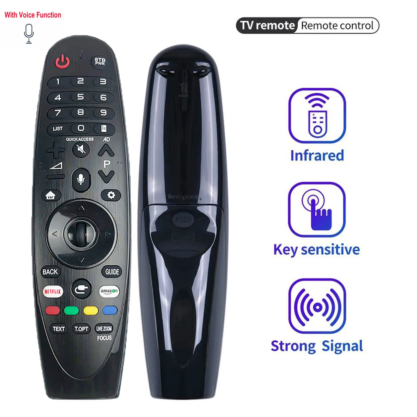 Фото AN-MR18BA Пульт дистанционного управления Magic Voice для телевизоров LG 4K OLED UHD: W8 E8 C8 B8 SK9500 SK9000 UK7700 UK6500 UM7300 UM7200 №2