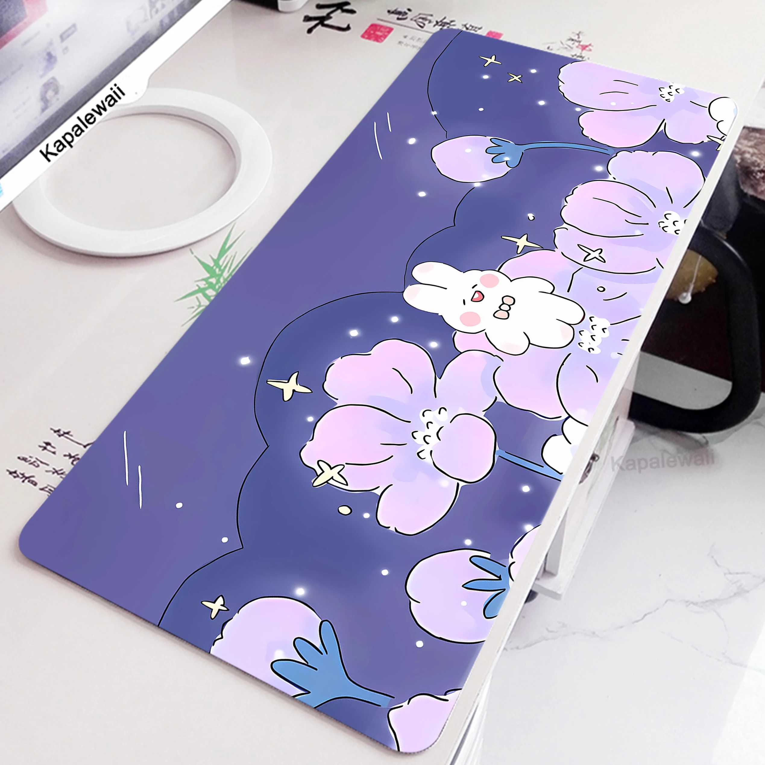

Large Mousepad Desk Pad Pc Gamer Mat Keyboard Pad Anime Cute Mouse Pad Gaming Deskmat XXL Mats Rubber Locked Edge Carpet 90x40cm