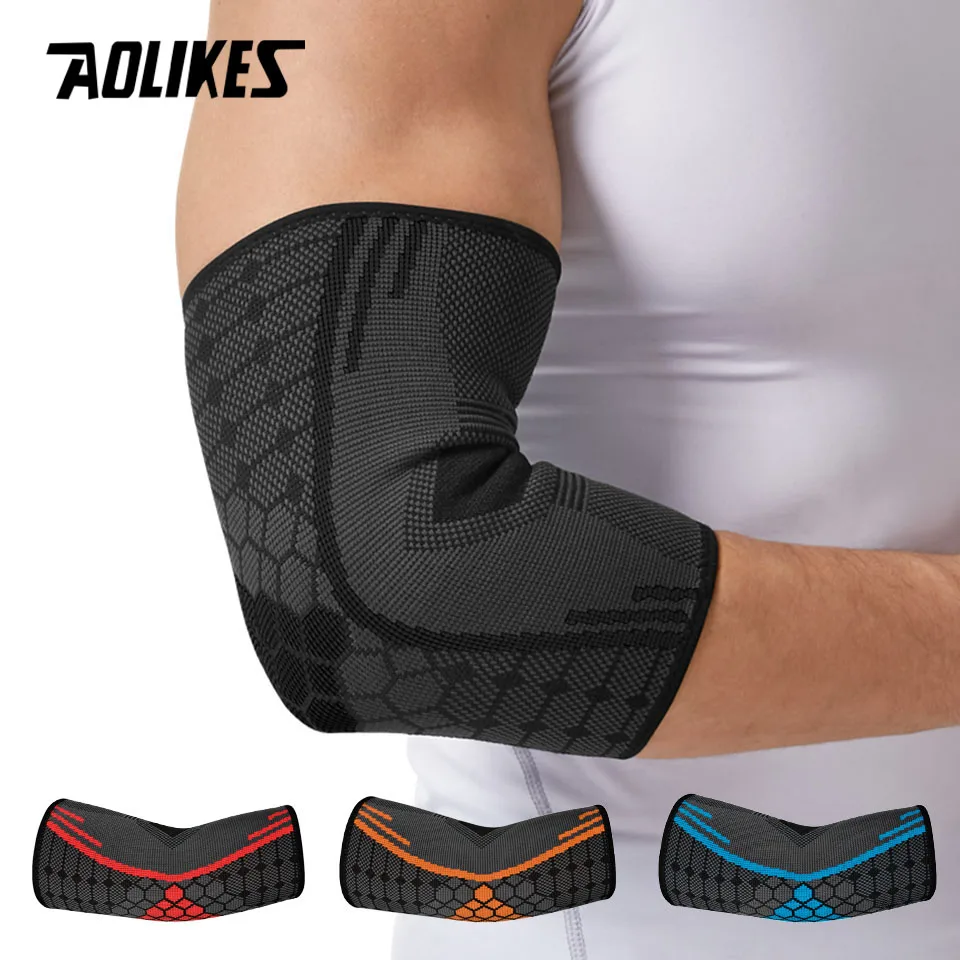 

AOLIKES, 1 шт., эргономичный компрессионный поддерживающий рукав для тендинита, теннисного локтя, лечения локтя для гольфа-уменьшение боли в суставах
