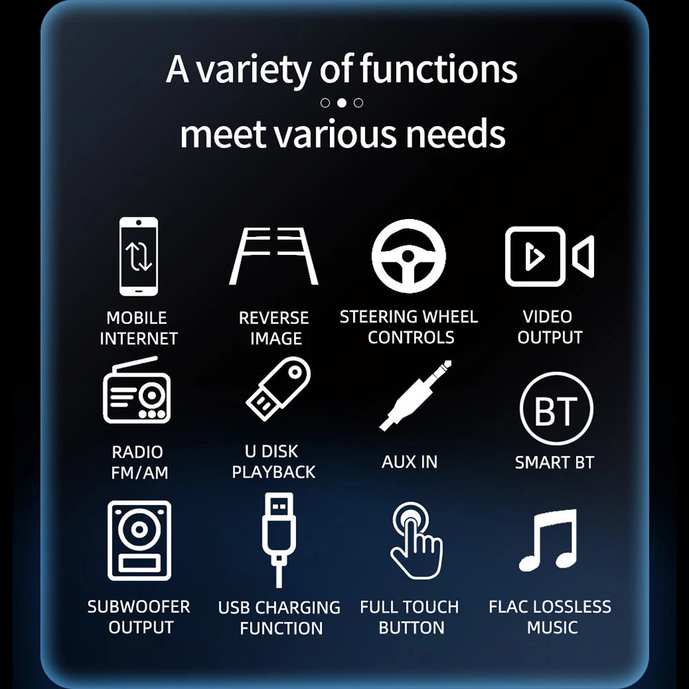 Автомобильный радиоприемник MP5-плеер с 7-дюймовым сенсорным экраном Bluetooth USB