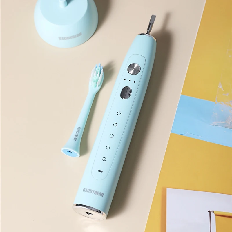 Children's Sonic Electric Toothbrush for 3-12 Ages Wireless Charging Sonic Kids Tooth Brush Smart Timer Replacement Brush Heads enlarge