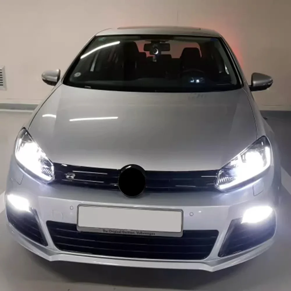 Автомобильные светодиодные фары в сборе для Volkswagen vw golf 6 DRL дневные ходовые огни