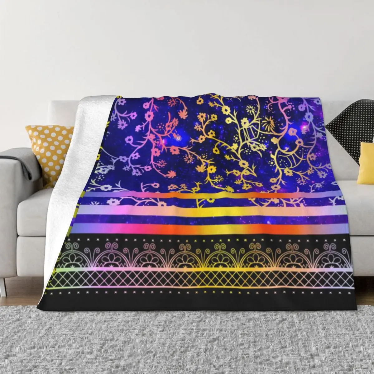 Ультрамягкое одеяло из микрофлиса Skydome Rainbows