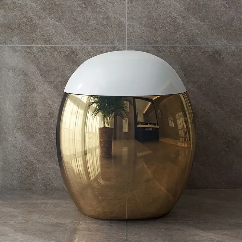 Inodoro inteligente с керамической поверхностью lujoso электрошапка под золото