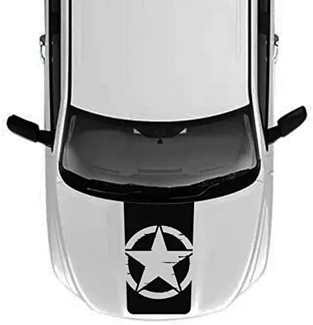 

Виниловая наклейка на капюшон со звездами, совместимая с Dodge Ram 2009-2018