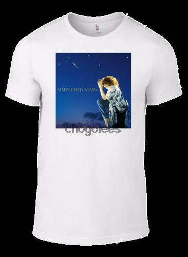 Просто Красная футболка звезды новинка пламя cd книга mick hucknall life синий винил W |