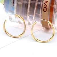 2022 latest fashion big circle s ilver earrings simple and elegant gold earrings