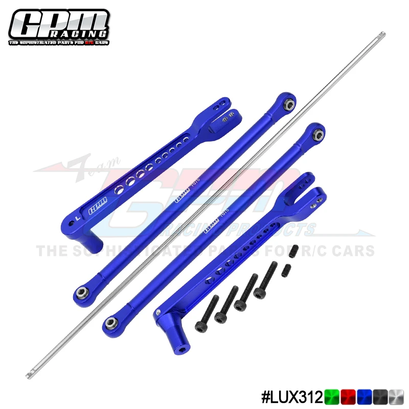 GPM 7075 Алюминиевый задний противоударный стержень и стабилизатор для LOSI 1/6 8IGHT-X