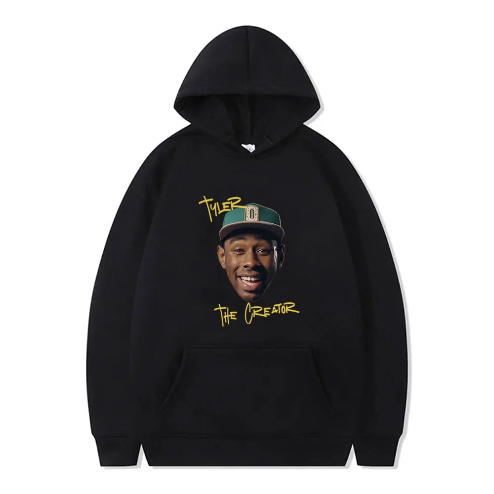 Best Famous Tyler The Creator Chromakopia Face Graphic Hoodie Men's Oversized Sweatshirt Men Hip Hop Fashion Pullover Hoodies