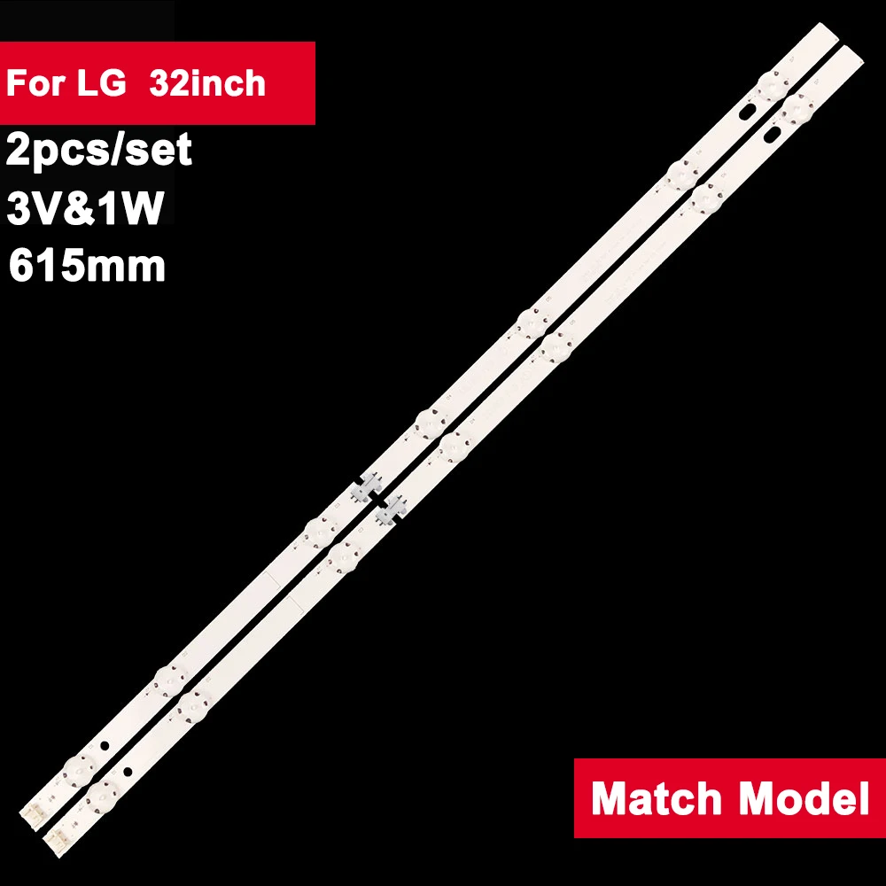 2 шт., лента для подсветки телевизора LG 32 дюйма 32LH604V 32LH6047 32LH530V 32LK6100 32LK6200 32LH604V 32LH530V 32lh6047 NC320DUE