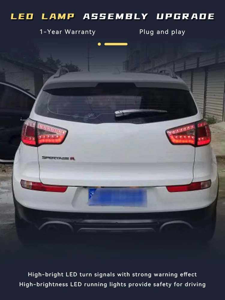 Задние фонари для Kia Sportage 2010-2014 модифицированные задние подсветка лампы DRL
