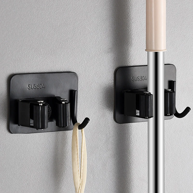 Настенные самоклеящиеся крючки метла для швабры ручной многоцелевой крючок из