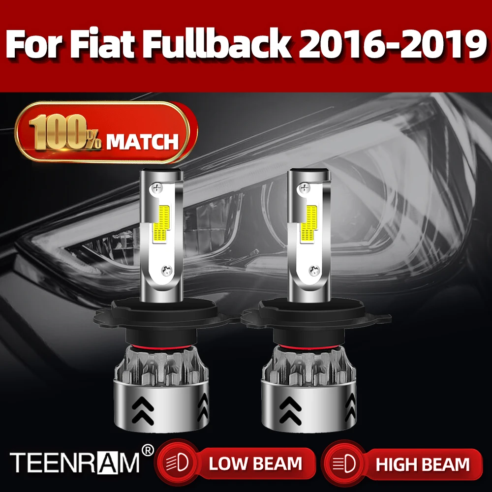 

20000LM H4 Led Headlight Bulbs Turbo Car Lamps 6000K White Auto Headlamps Plug And Play For Fiat Fullback 2016 2017 2018 2019