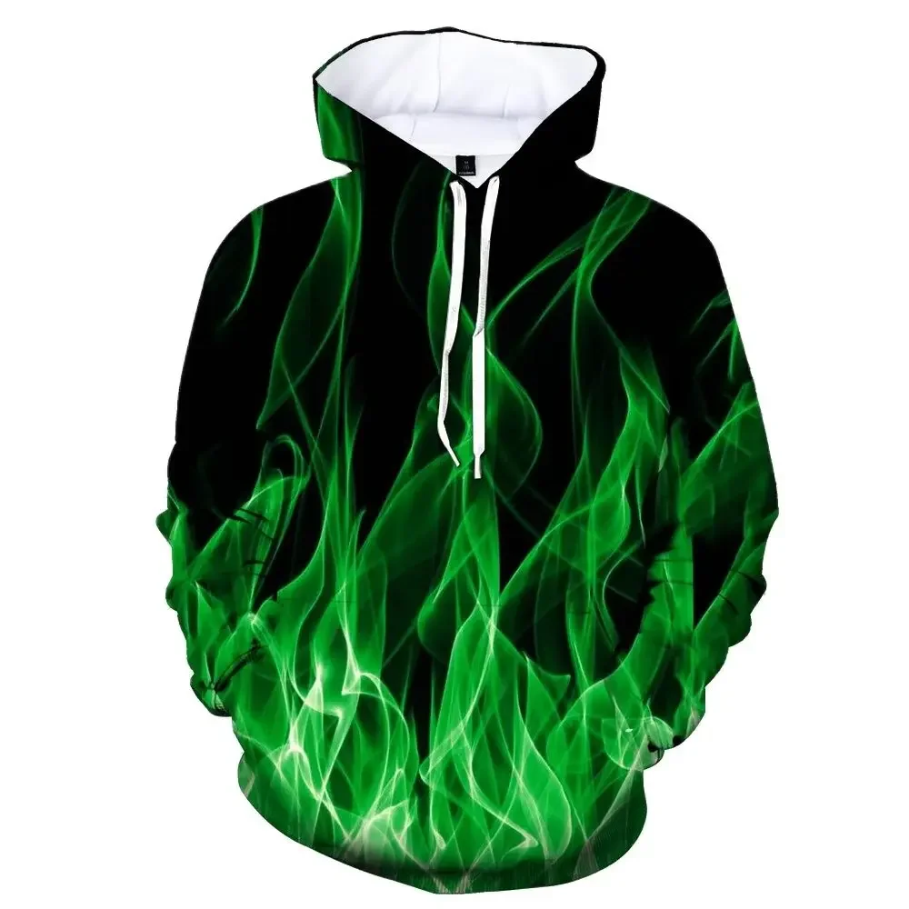 

Funny 3D Flame Print Hoodies For Men Fashion Trend Harajuku Streetwear Autumn New in Sweatshirts Oversized Pullover y2k Clothes