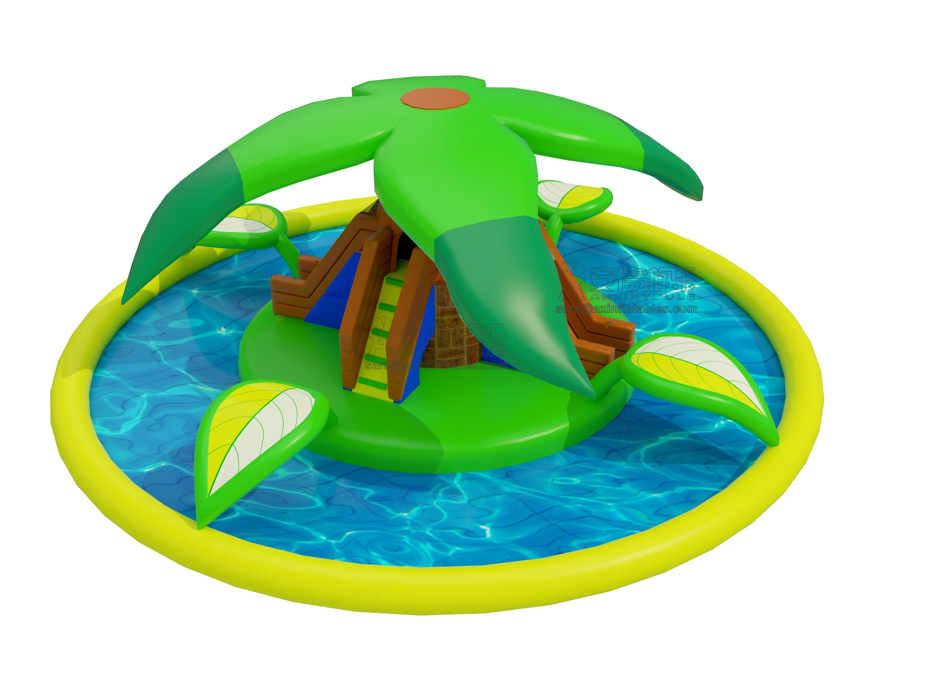 2023 новый дизайн коммерческий надувной наземный аквапарк для детей и взрослых
