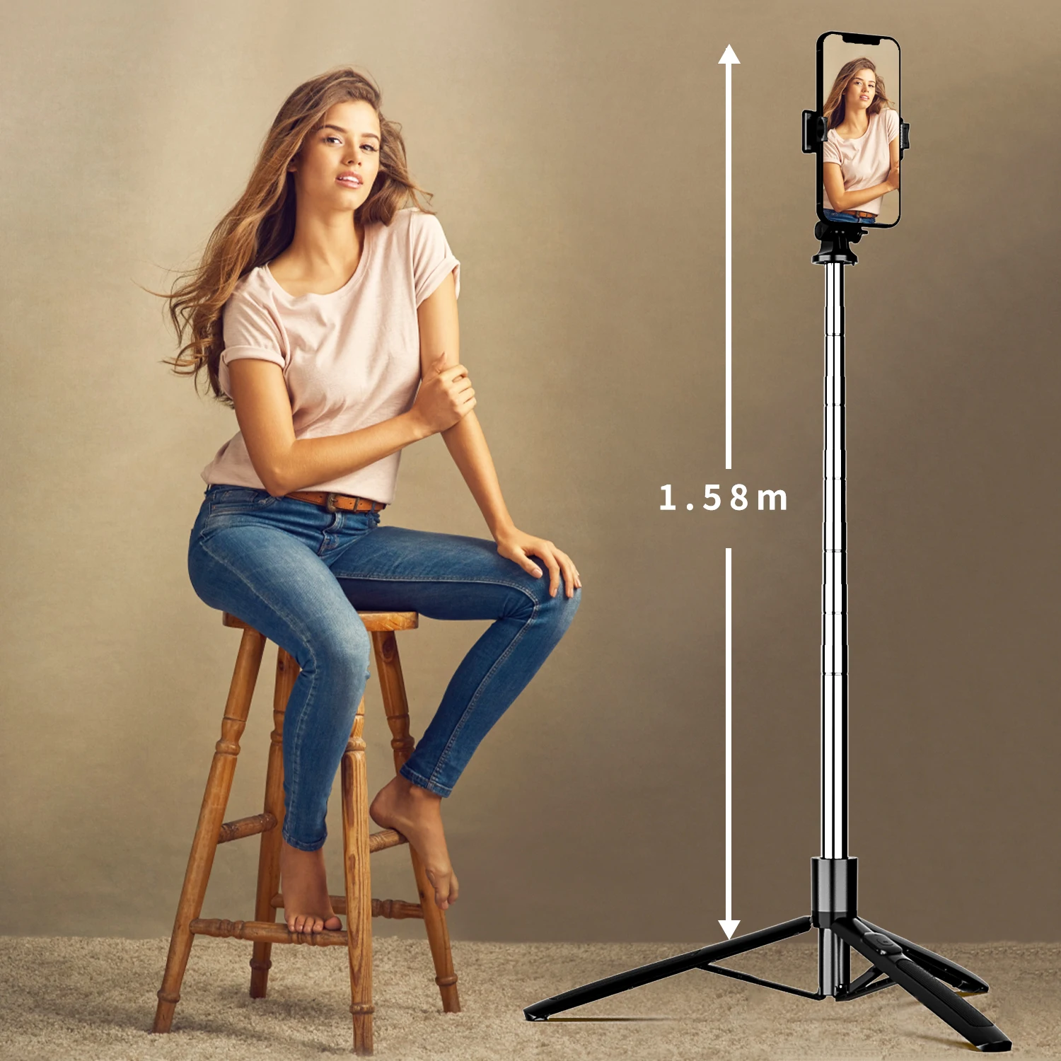 Selfie Sticks 62 Selfie Stick Tripod with Remote ,Portable Phone Tripod Stand Compatible with iPhone Android Lightweight Expandable Selfie Sticks 62 Selfie Stick Tripod with Remote ,Portable Phone Tripod Stand Compatible with iPhone Android Lightweight Expandable