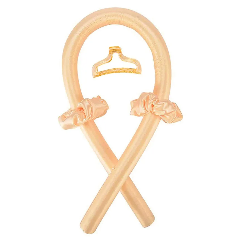 Безнагревательные щипцы для завивки волос шелковая лента мягких вьющихся без