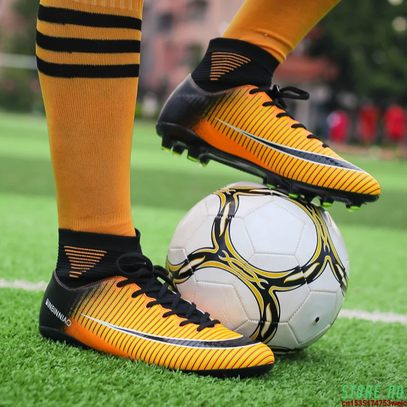 Indoor Soccer Shoes for Men Football Shoes Kids Training Sneakers Original TF AG Spikes Soccer Cleats Futsal Male Football Boots