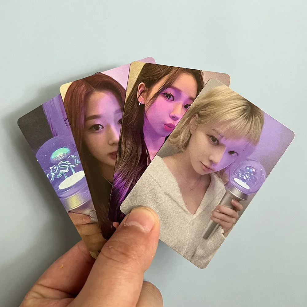 

KPOP 4 шт./компл. AESPA Двусторонняя Фотокарточка LOMO открытки KARINA Жизель зимняя ниннинг карточка коллекция фанатов