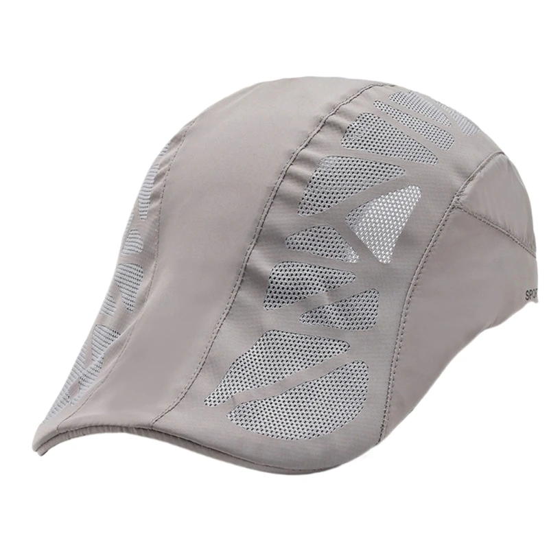 Уличный сетчатый берет дышащая плоская шапка защита от солнца для бега и