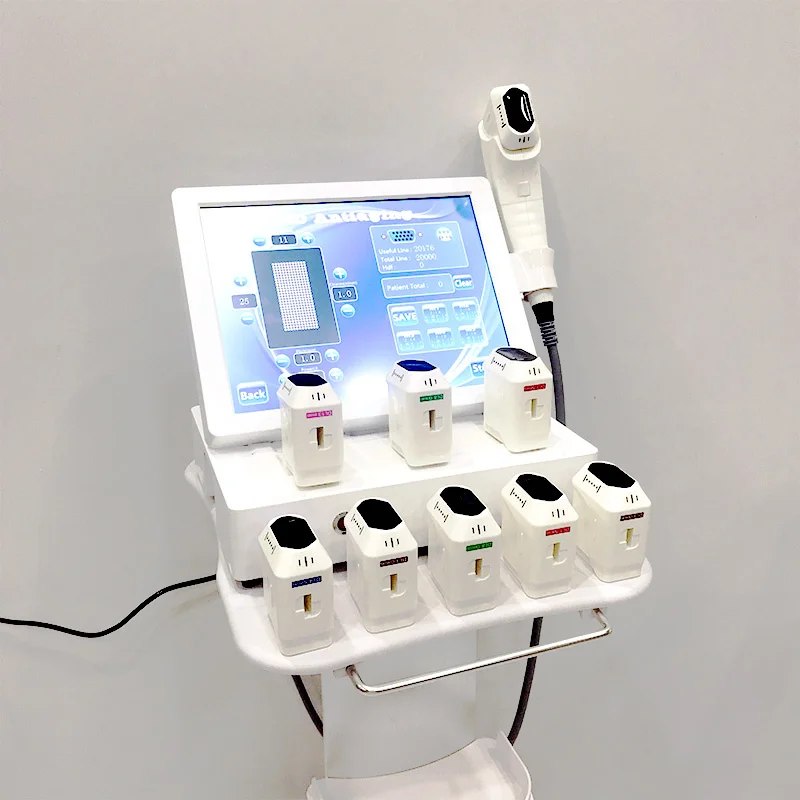 12Lines Anti-Wrinkle Device Face Lift Body Slimming Machine For Clinic Use Intensity Focused Ultrasound 8 Cartridges