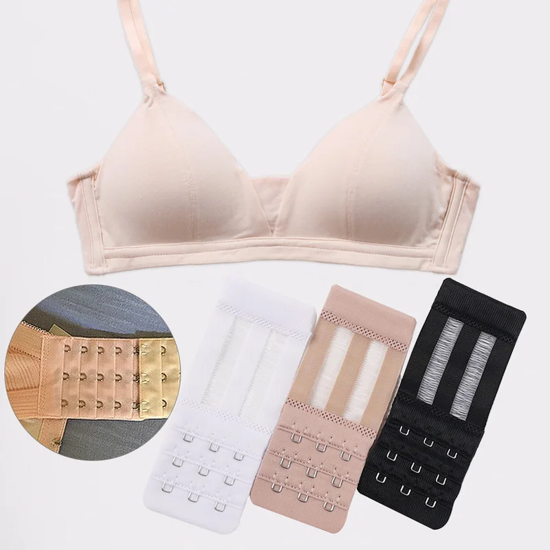 

5/10Pcs Three Buckles Bra Extender for Women's Elastic Bra Extension Strap Hook Clip Expander Adjustable Belt Buckle Intimates