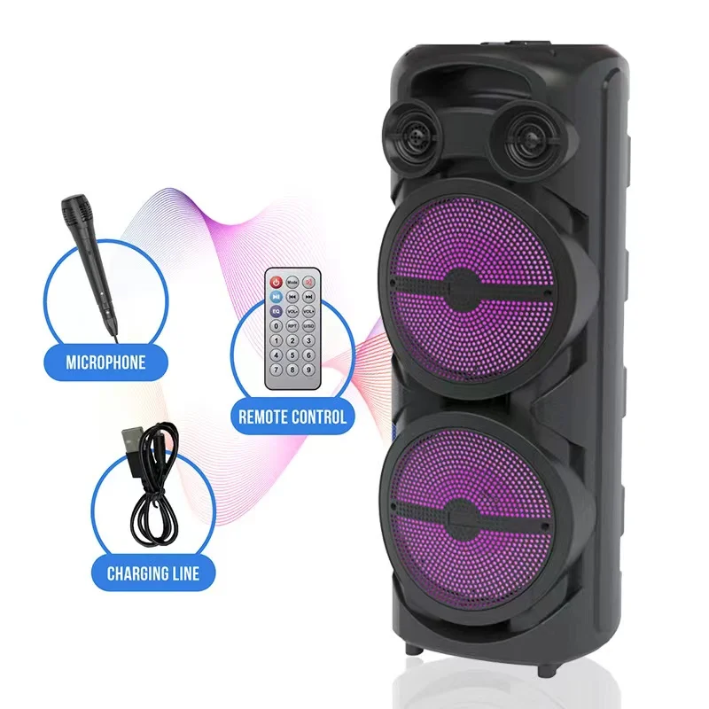 

Bluetooth-колонка, 8 Дюймов, 30 Вт, с микрофоном