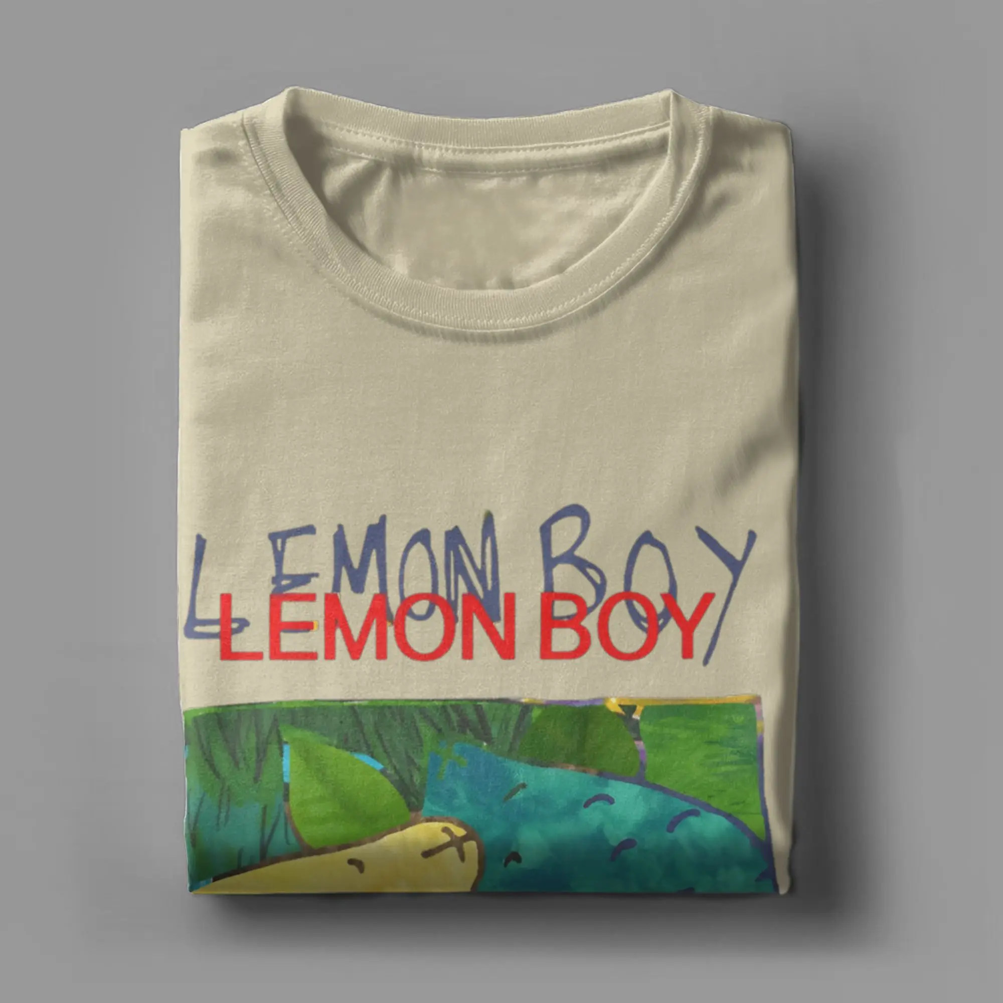 Футболка LEMON BOY Cavetown мужские хлопковые футболки с круглым вырезом большие размеры