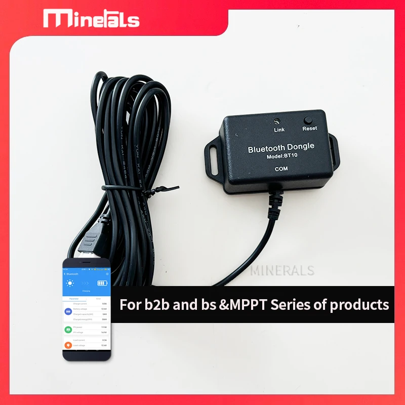

Bluetooth-модуль BT 10 для серии продуктов b2b&bs&mppt Bluetooth-модуль поддерживает приложение