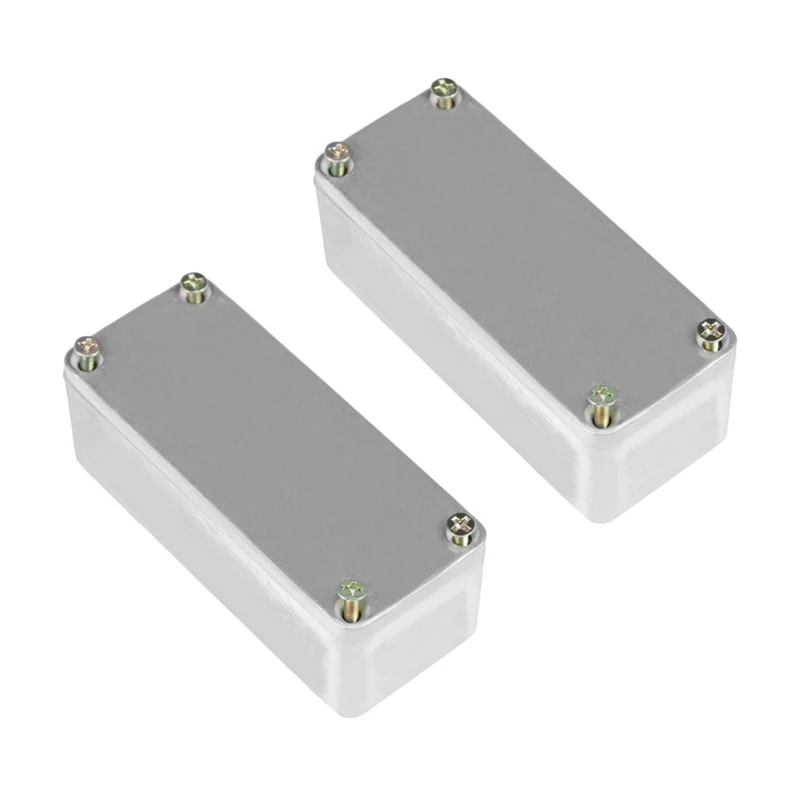 

2X Diecast Aluminium Electronics Project Box Case Enclosure Instrument 1590A Style Guitar Effects Aluminium Stomp Box