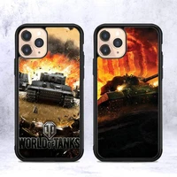 fhnblj world of tanks phone case silicone pctpu case for iphone 11 12 13 pro max 8 7 6 plus x se xr hard fundas
