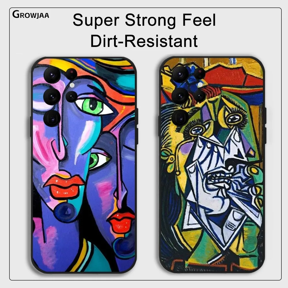 P-Pablo Picasso Weird Art Чехол для телефона Samsung Galaxy S25 S24 S22 S23 Ultra S21 S20 Plus 5G Защитный