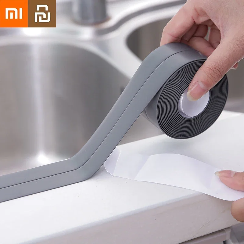 

Самоклеящаяся герметичная лента Xiaomi Youpin из ПВХ для кухонной раковины, ванны, угловых раковины, уплотнительные ленты, водонепроницаемые настенные наклейки