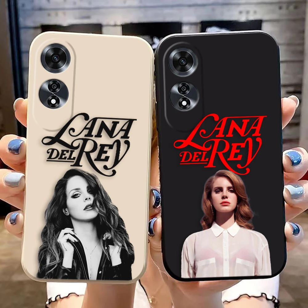 Чехол для телефона Hot Singer L-Lana D-Del Rey OPPO A9 A15 A16 A17 A38 A53 A53S A54 A57 A60 A74 A78 A91 A92 A93 A94 A98